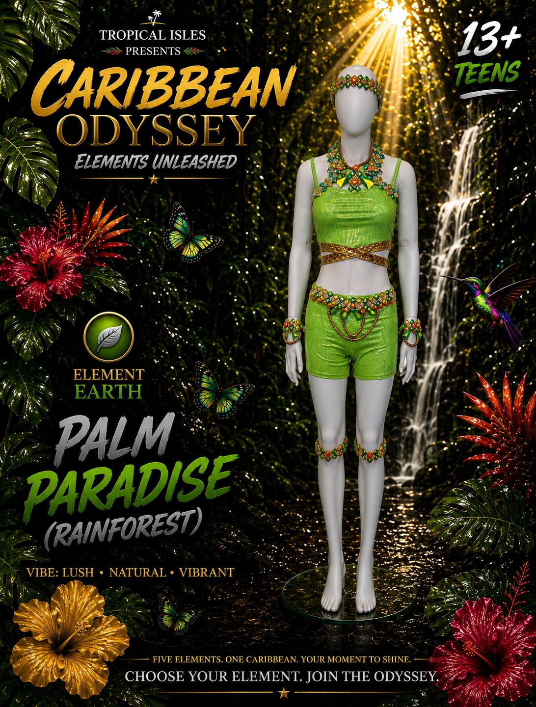 Palm Teen Girls Costume (13-17 years)