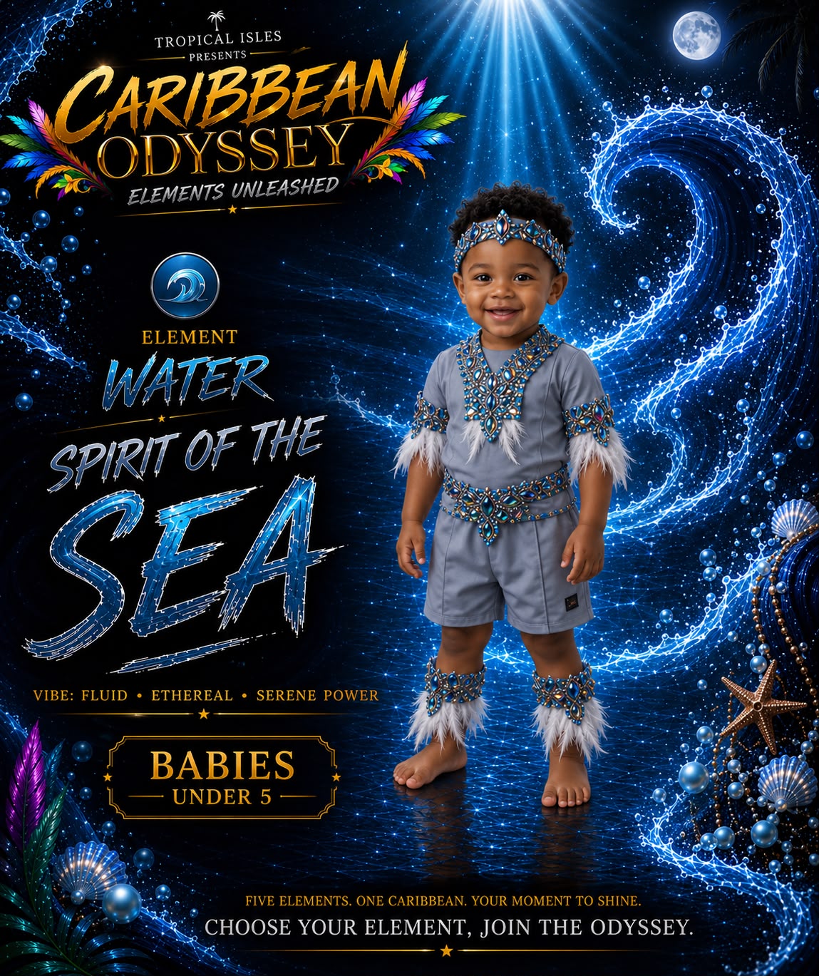 Water Boys Costume (under 5 years)